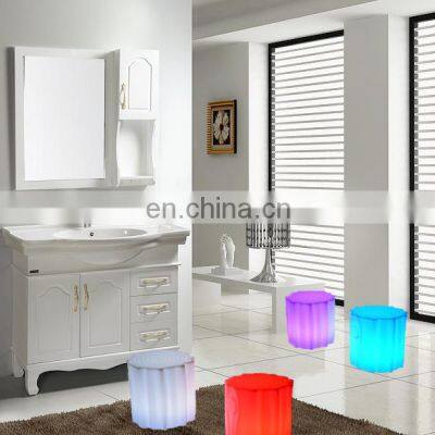 16 colors light up modern sofa corner hard plastic led sofa set LED night club sofa