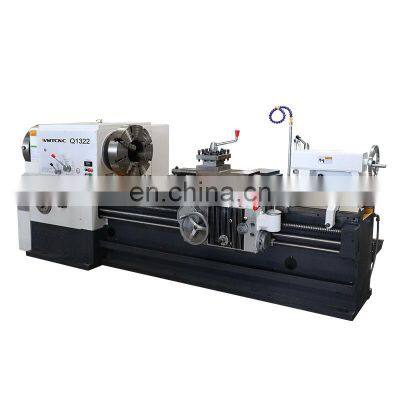 Q1322 (225mm big spindle bore) pipe threading lathe machine with CE protection