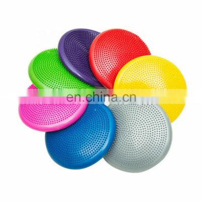 10Color 33cm Inflatable Yoga Massage Ball Pad Fitness Wobble Balance Cushion Mat