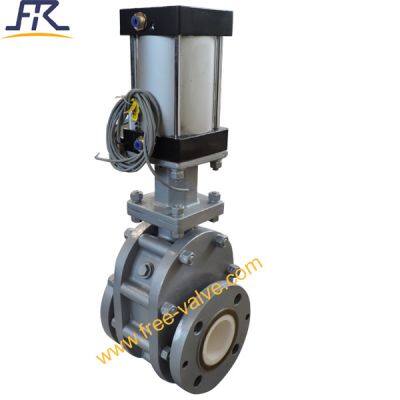 Pneumatic Full Lined Ceramic Double Disc Gate Valve photo-2