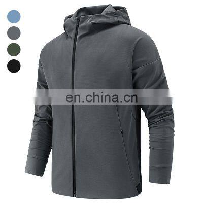 Casual Men Wind Breaker Jackets Custom Logo Long Sleeve Running Outdoor Yoga Windproof Windbreaker Sports Jacket For Men