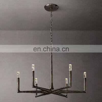 Modern Luxury Nordic Ceiling Lighting Golden Thaddeus Round Industrial Retro Chandelier for Living Room Bedroom photo-2