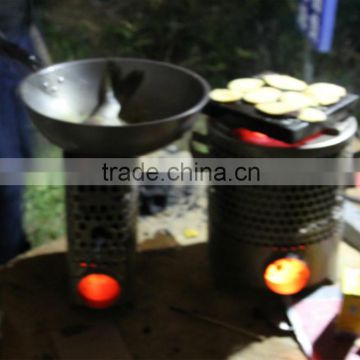 POP junket cooking stove which can generate electric power