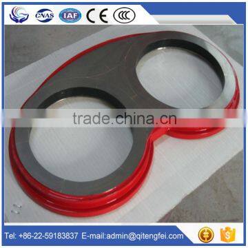 Concrete pump spare parts spectacle wear plate and wear ring