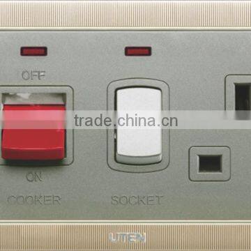 Hot! 45A cooker switch and 13A british standard siwtched socket