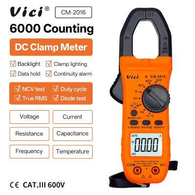 20 Years Instruments Factory Vicimeter CM-2016 Clamp Multimeter with AC DC 800A Current and True RMS NCV Tests