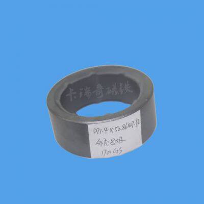 Радиальный 8-полюсный, 4-парный многополюсный спеченный ферритный магнитный кольцо с наружным диаметром 71 мм и диаметром отверстия 52 мм