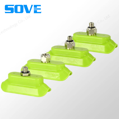 Grooved Ribbed Surface Oval Vacuum Suction Cup-SOG Series for Enhanced Grip on Curved Surfaces Strip-shaped and Tubular Suction Nozzle