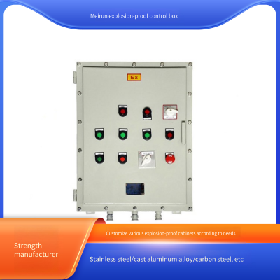 Meirun взрывобезопасный шкаф управления, изготовленный из литьевого алюминиевого сплава, обладает высокой ударопрочностью, специально предназначен для нефтеперерабатывающей и химической промышленности