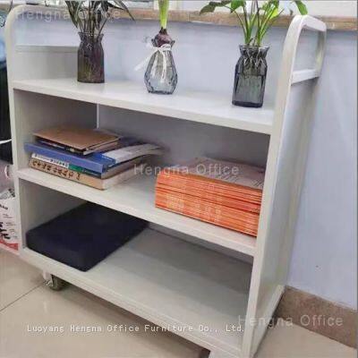 HN-VC03 Mobile Bookmobile | With Flexible Universal Wheels and Brakes | for Modern Office