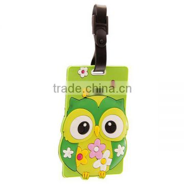 High quality cute soft pvc luggage tags