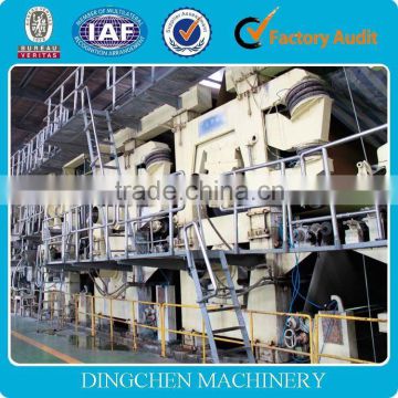 100T/D, 3200mm fourdrinier / single wire type fluting paper making machine, raw material: waste paper, virgin pulp board