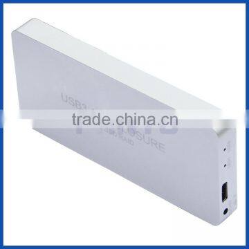 USB3.1 Type-C to 2 M.2 SSD RAID Enclosure USB-C to Dual NGFF adapter M.2 SSD External Box + RAID0 RAID1