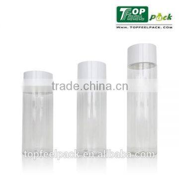 120cc Plastic PET Cylinder Bottle With Screw Cap , PET Plastic Vitamin Capsules Bottle