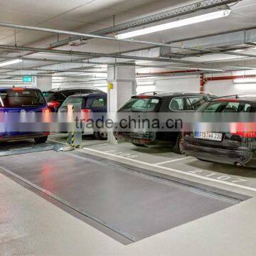 Mechanical car shifting parking platform