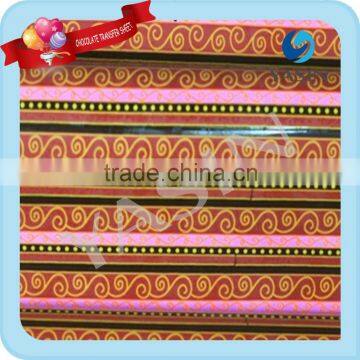 Crossbanding Chocolate Transfer Sheets