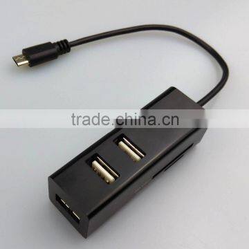 Micro USB Card Reader for SD TF Cards Combo USB Hub photo-3