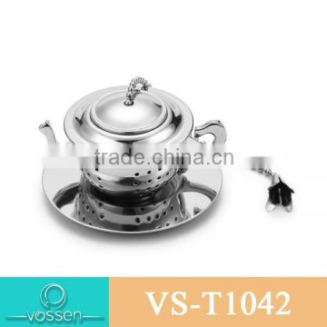 Tea pot shaped C stainless steel tea infuser