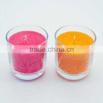Pink Wax Scented Candle in Glass Jar,multi-colored and Difference Size Are Available photo-5