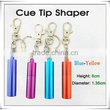 Billiard Keychain Purple/Red/Blue/Yellow Cue Tip Shaper Repair Kit