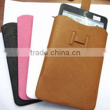 Universal leather cases for ipad 2/3/4 tablet pc