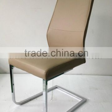 2014 Hot sale modern chrome steel leather dining chair (SZ-DC030)