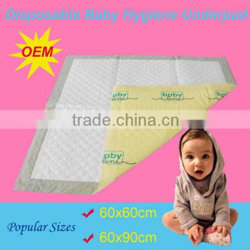 2014 Top Sale Disposable 60x90cm Baby Hygiene Underpads