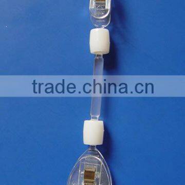 PVC Double Clips with plastic line for POP sign