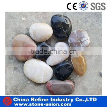 garden decoration colourful landscaping cobble pebble supplier