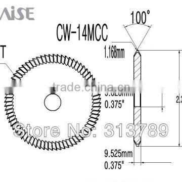 Locksmith CW14MCC CARBIDE key cutters for HPC Blitz,Switch Blitz,CodeMax,Tiger SHARK key cutting machine