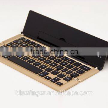 Wholesale Aluminum ABS Tablet Portable bluetooth foldable keyboard for iPad,iPhone,smart phoens