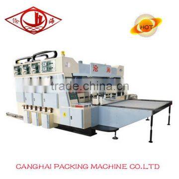 High speed corrugated carton board printing machine