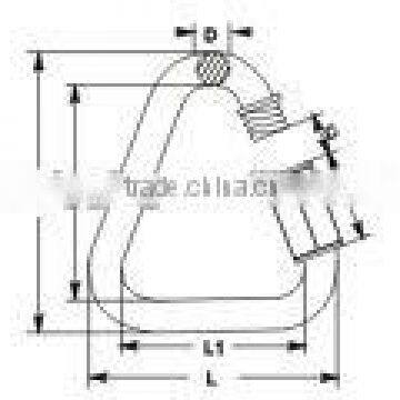 DELTA SHAPED STAINLESS STEEL QUICK LINK photo-5