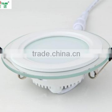 glass 3w 6w 9w 12w 18w round smd panel light