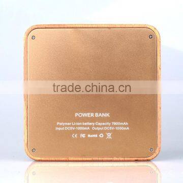 AWC910 Best Quality Beech and Walnut Wood+Aluminium Portable Charger Power Bank 10400mah Power Bank photo-3