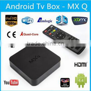 MXQ Amlogic S805 XBMC Media Player Quad Core Android 4.4 TV BOX H.265 1080p 1G 8G Smart Box