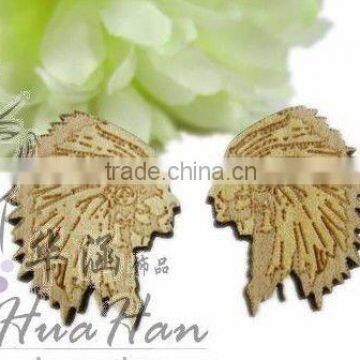 fashion large wood earrings