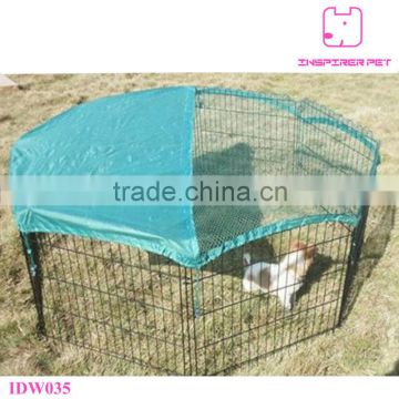 WIre Mesh Dog Playpen with Mesh Cover