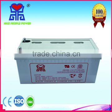 MSDS CE deep cycle battery solar batery 12V200AH with high quality suitable for solar system