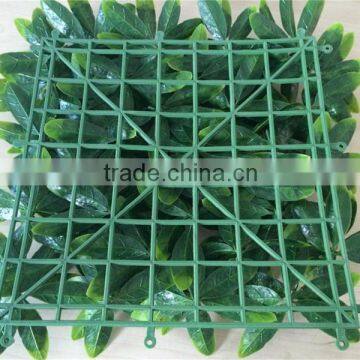 Interlocking Tiles Artificial Green Grass Panel for Fence Wall