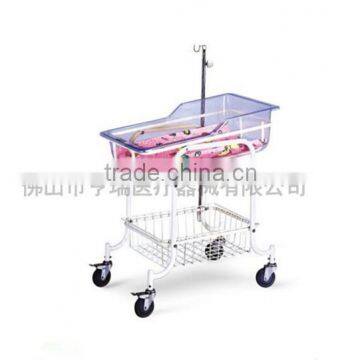 Deluxe height adjustable hospital baby bassinet hospital new born infant bed baby crib