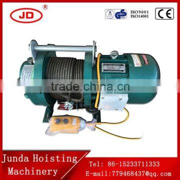 Heibei Junda 100M 380V 500-1000KG KCD type wire rope electric crane hoist for construction