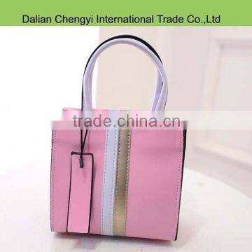 High quality pu customized mini chic tote fashion bags ladies bags
