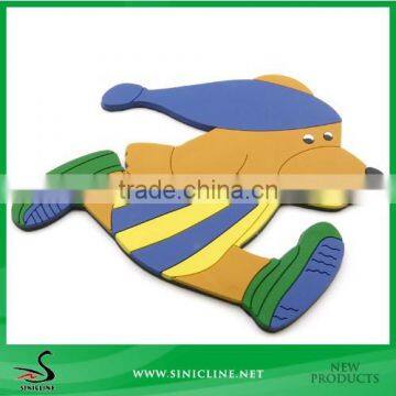 Sinicline Eco-friendly 3D Soft PVC Patch For Cloth / Bags /Shoes