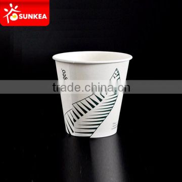 Compostable PLA lined coffee cup