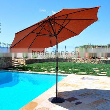 Watereproof uv protection big aluminum frame garden umbrella