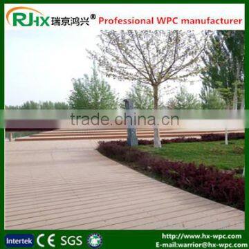 wpc interlocking decking tiles with anti-slip and waterproof