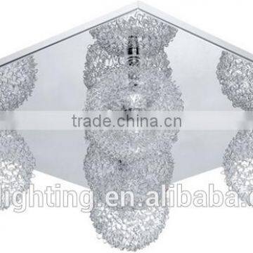 2016 hot sales silver G9 ceiling light chandelier lamp made aluminum for decoration