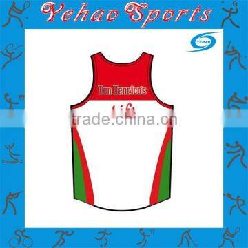 Custom Designed Running Men Sports Singlets for sale