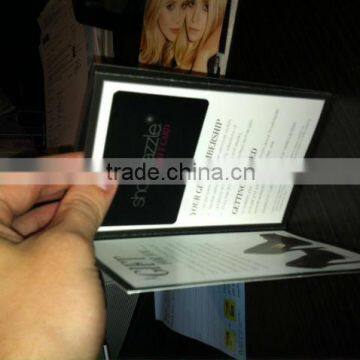 Black Matte Promotional Booklet Printing Card Holder